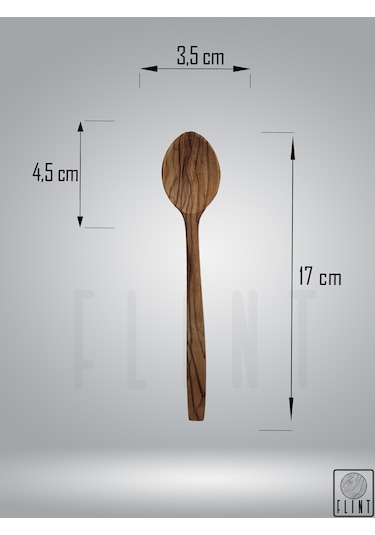 Zeytin Ağacı Ahşap Kaşık El Yapımı 17 cm Mutfak Yemek ve Servis Kaşığı