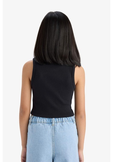 Defacto Kız Çocuk Bisiklet Yaka Baskılı Atlet C4717a825smnv263 Lacivert