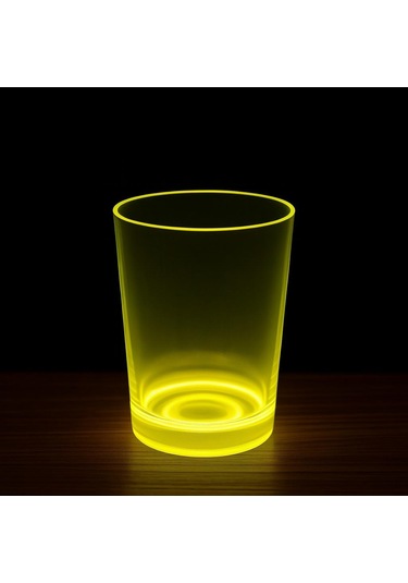 Partyglow Neon Sarı Bardak 8.5 X 10.5 Cm Çok Renkli