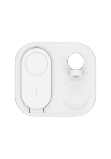 Belkın Qi2 WIZ029VFWH 15W 3 İn 1 Manyetik Şarj Cihazı Beyaz