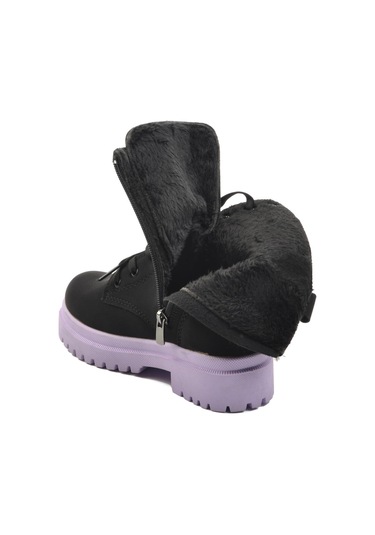 Walkway Leonis F Siyah-lila Çocuk Bot Siyah - Lila