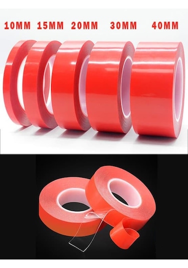 Çift Taraflı Bant Şeffaf Silikon Bant 5mt 25Mm X 5 Metre