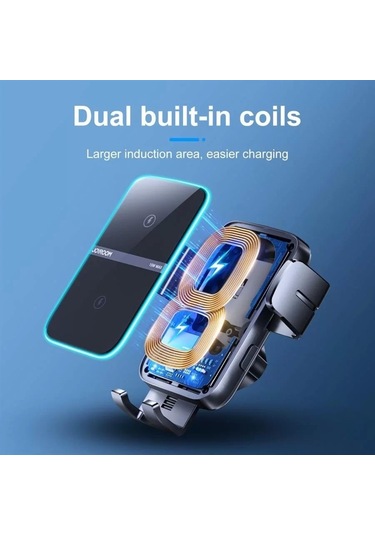 Joyroom Sensörlü Wireless Kablosuz Araç Şarj Cihazı Ve Tutucu Göğüs