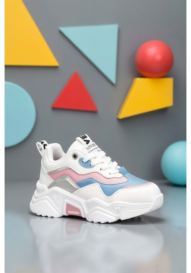 Dark Seer Kids Ds K 2110 Sneaker 2025 Kız Çocuk Beyaz-mavi