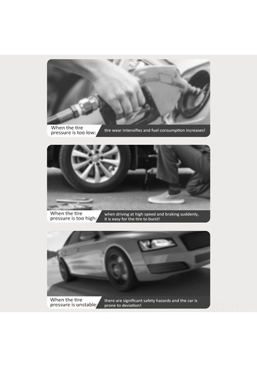 Teltree Akıllı Dijital Göstergeli Araç Lastik Pompa - Otomatik Durma, Led Işık, 4000mah Li-pil, 3 Fişli, Usb, Taşınabilir Siyah