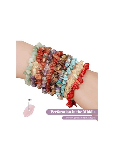 Qingmipy 15 Izgarlı Kristal Takı Yapım Seti - Elastik Tel, Kanca Ve Aletler İle Bileklik, Kolye Ve Küpe Yapımı