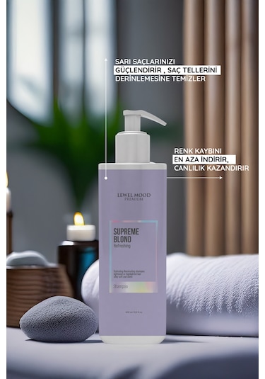 Lewel Mood Premium Supreme Blond Violet Şampuan 400 ML
