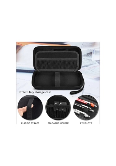 Honeybeeshop Texas Instruments Tı 84 Plus Ce Tı 83 Plus Ve Casio Fx 9750gıı İcin Siyah Eva Grafik Hesap Makinesi Kilifi Kalem Kablolar Depolama