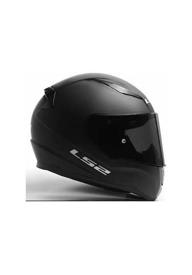 Ls2 Rapid Siyah Vizörlü Kapalı Motosiklet Kaskı Mat Siyah