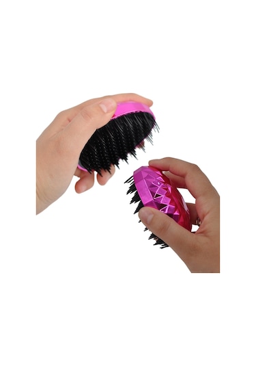 Buffer Saç Düzleştirici Düğüm Açıcı Fırça Neon Pembe