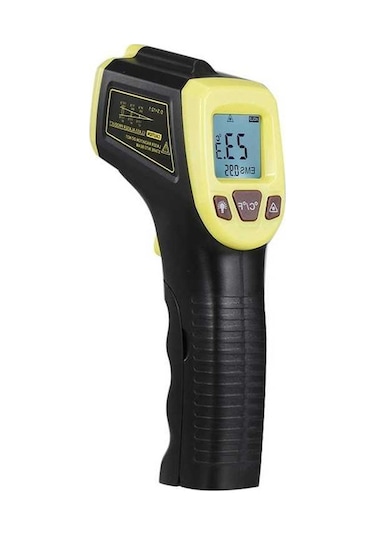 Pazly Temasız Dijital Kızılötesi Termometre Sarı, Turuncu, Kırmızı, Mavi -50 C İle 600 C Ölçer, Lcd Ekranlı