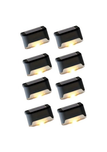 Nt Merdiven Ve Korkuluklar İçin Güneş Enerjili Aydınlatma, 8'li Paket