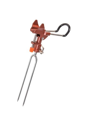 1/2 Olta Kamışı Tutucu Olta Kamışı Nehir Raf Standı Ayarlanabilir Turuncu A Stili 37 Cm 1 Set