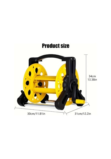 Willowhaven Mavi Saklama Arabası: Bahçe Hortumu Dolabı, Ayarlanabilir, Keskinsiz, Taşınabilir Çözüm