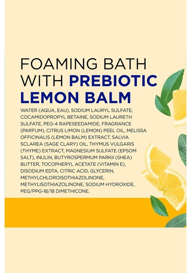 Dr.teals Prebiotic Lemon Balm Banyo Köpüğü 1000ml Diğer