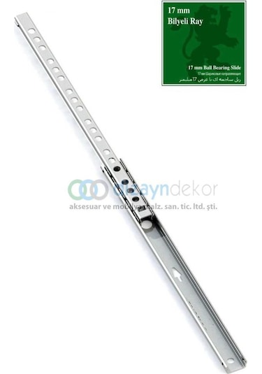 İnce Bilyalı Çekmece Rayı 17x310 Mm