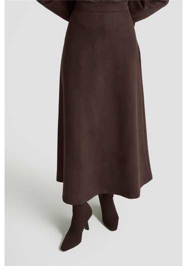 Armine Nakışlı Süet Takım 25kd1505 Kahverengi Kahverengi