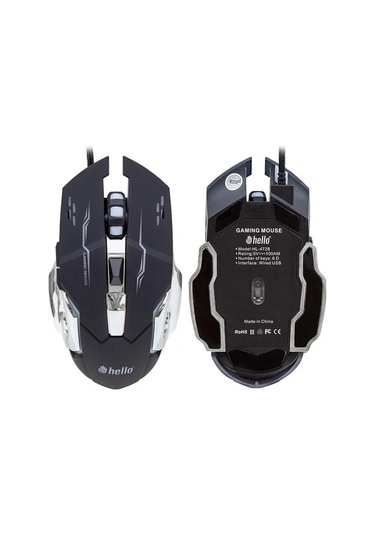Hello Hl-4728 Kablolu Oyuncu Gaming Mouse 001