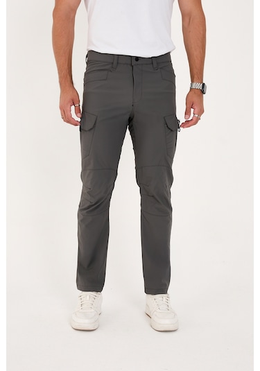 Camp Scoutland Camp527 Outdoor Tactical Su İticili Likralı Yazlık Erkek Taktik Pantolon Gri