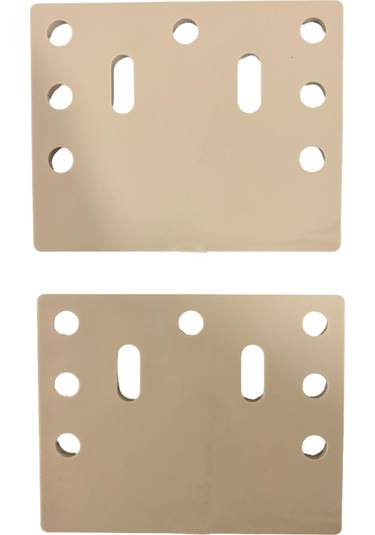 Sürgülü Gardırop Alt Teker Plastik Ray Yükseltici 2'li