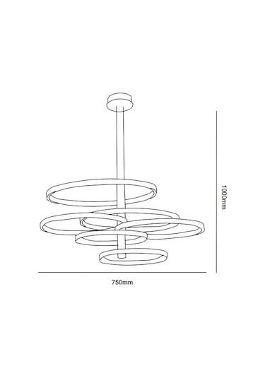 Tra30069 Eco 75X40 Cm Led Avize Sarkıt Luxsarmal