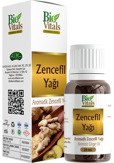 Bio Vitals Zencefil Yağı 20 Ml
