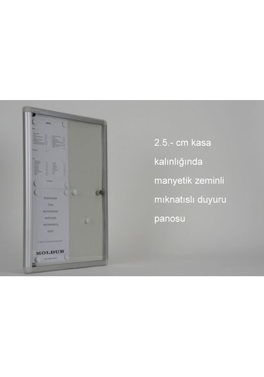 Duyuru Panosu 4 A4 Kapasiteli Manyetik Zemin