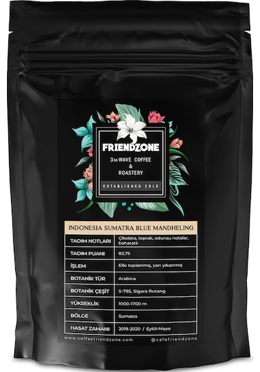Friendzone Indonesia Sumatra Blue Mandheling Yöresel Filtre Kahve 500 G