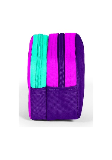 Coral High İki Gözlü Kız Çocuk Mor Eflatun Okul Kalem Çantası