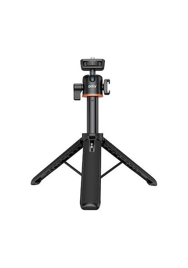 Fastbuy Vrıg Tp-06 Alüminyum Selfie Çubuğu, 1/4 Vida Bağlantısı, Soğuk Ayak, 1.5kg Yük, Siyah 20cm Katlanır, 55cm