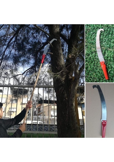 6185 Yüksek Dal Ağaç Budama Testeresi 35 Cm Sırığa Takılabilir