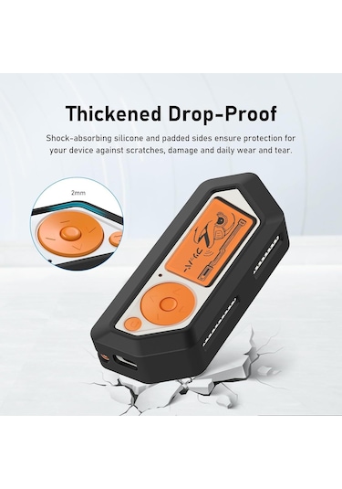 For Flipper Zero Electronic Pet Silicone Full-cover Protective Case Black