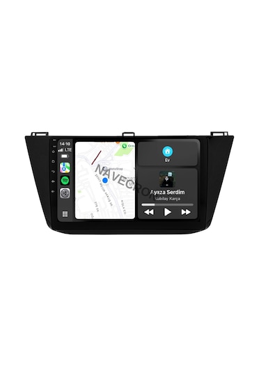 Volkswagen Tıguan 2016-23 10" Uyumlu Androıd Multimedya Gerçek 2/32 Kablosuz Carplay Geri Görüş Kameralı 10"