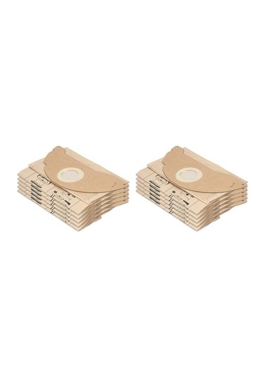 Unimarket Wd2 Mv2 Uyumlu 20'li Elektrikli Süpürge Torbası, 6.904-322.0 Yedek, Kahverengi Süpürge Yedek Parçaları 20 Adet