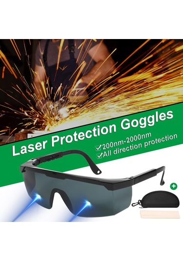 Jms 200nm-2000nm Lazer Güvenlik Gözlükleri Od4 + Lazer Epilasyon Tedavisi İçin Şık Koruyucu Gözlük