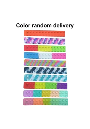 Moveevo Renkli Veya Turuncu Silikon Oyuncak - 24x4x0.5cm - 19g Rastgele Renk