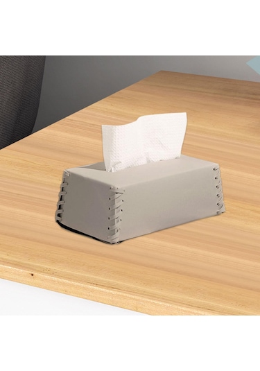 Homyl Masa Mutfak Yatak Odası Için Dekoratif Saklama Kabı Gri