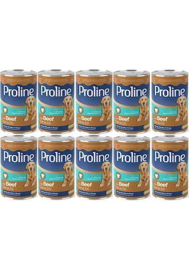 Pro Line Dana Etli Yetişkin Köpek Konservesi 10 x 400 G