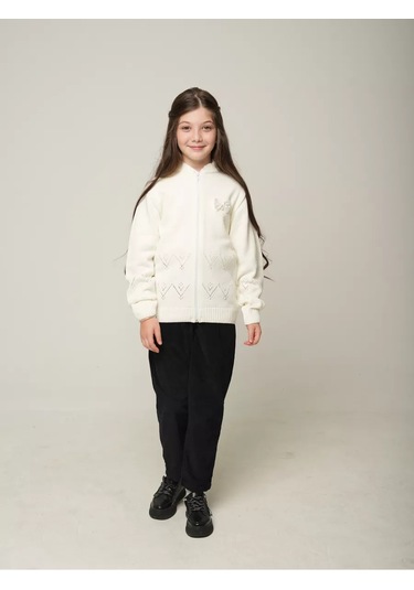 Sıgnora Style Okul Kızları İçin Baharlık Kardigan 174601207 Beyaz