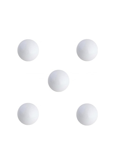 5 Adet Tomurcuk Porselen Top Düğme Beyaz Çocuk Odası Kulp Beyaz