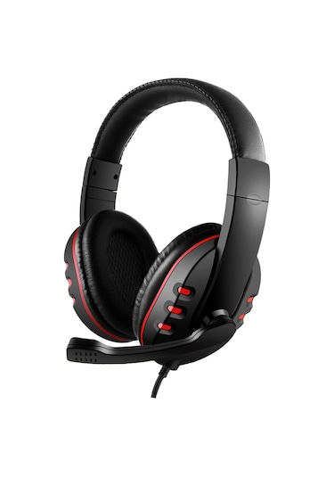 3.5mm Kablolu Oyun Kulaklıkları Kulak Üstü Oyun Kulaklığı Gürültü Önleyici Kulaklık, Mikrofonlu Kulaklık