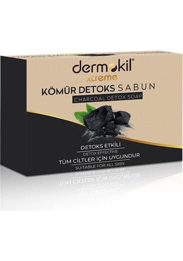 Dermokil Kömürlü  Doğal Katı Sabun 100gr