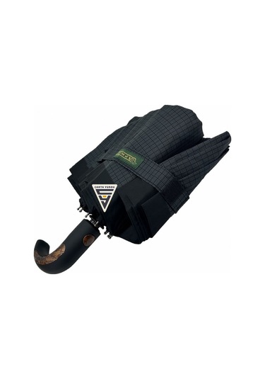 April A-226g A6 Baston Sap 10 Telli Tam Otomatik Şemsiye Siyah