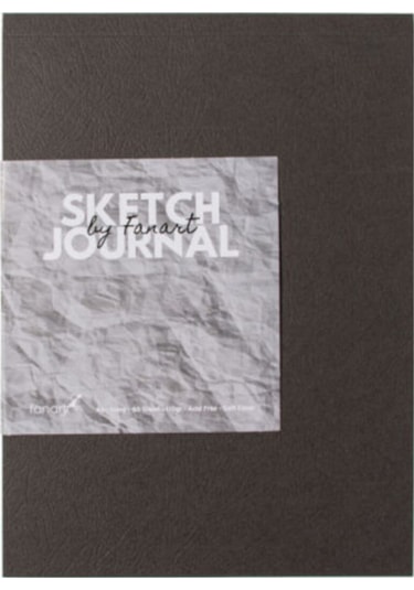 Fanart Sketch Journal A4 Ivory Kağıt Gri Kapak Eskiz Defteri