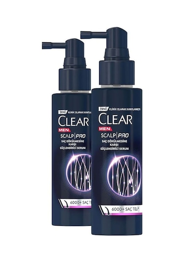 Clear Men Scalp Pro Güçlendirici Serum Saç Dökülmesine Karşı 70 Ml X2