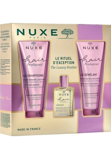 Nuxe Hair Prodigieux Şampuan 200 ML + Maske 30 ML + Saç Kremi 200 ML
