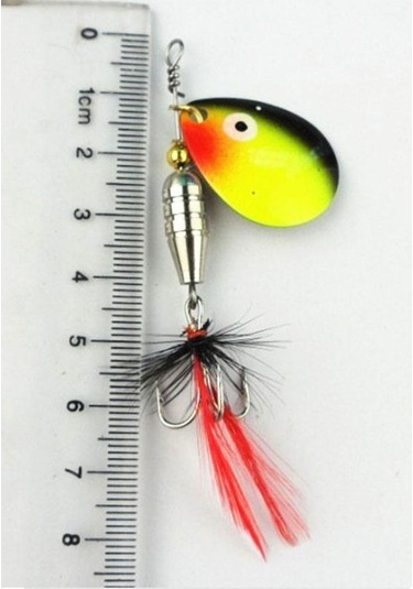Hengjıa 6.1g 6 Cm Spinner Kaşık Balıkçılık Lures Alabalık Pike Bas Yem