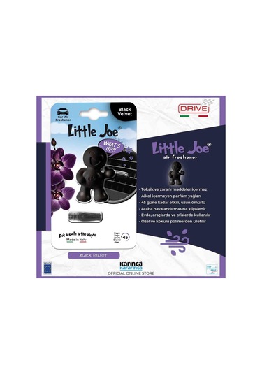 Little Joe Thums Up Black Velvete Kalorifere Geçme Oto Kokusu Siyah Kadife