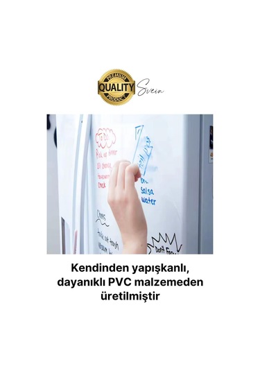 Kendinden Yapışkanlı Şeffaf Tahta Filmi 200x60 Cm Okul Kreş Ofis Not Alma Yazı Çalışma Panosu Folyo Çok Renkli