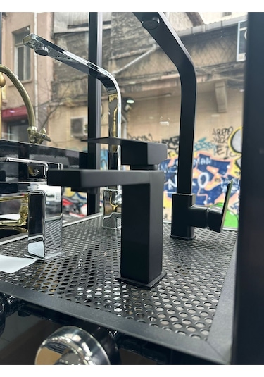 Boheme Fleko Rio Siyah Lavabo Bataryası Siyah